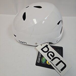 NEW Open Box Bern Brighton Helmet EPS Womens Size Small Small Gloss White MIPS